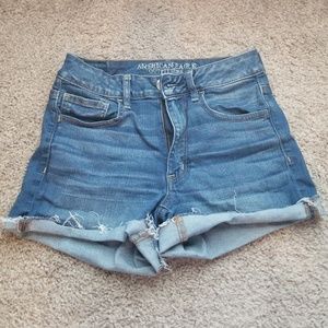 American eagle hi-rise shorts